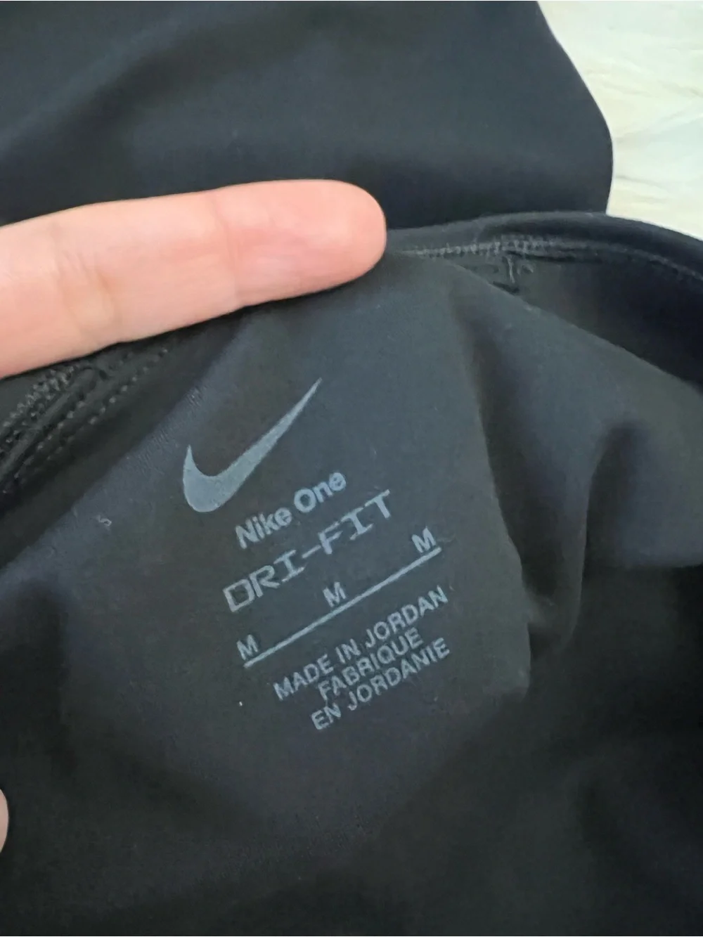 Nike One Dri Fit Crop Leggings Medium Black High Rise Workout Activewear